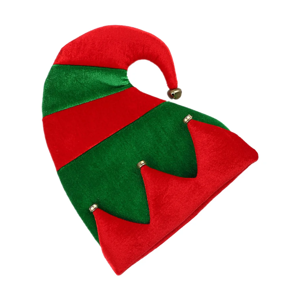 Chapeau de père noël cloche de noël, 1 pièce, couvre-chef de Cosplay rouge vert, décoration de fête de vacances, joli Costume pour adulte, chapeau de père noël