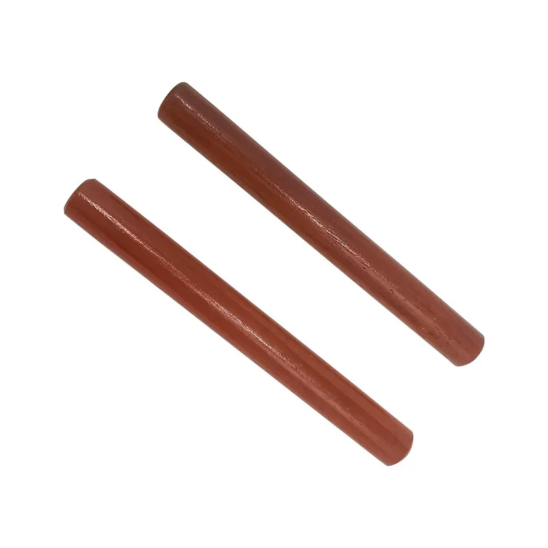 

1 Pair Red Wood Percussion Sticks Educational Kids Musical Instrument Rhythm Sticks Teaching Tool