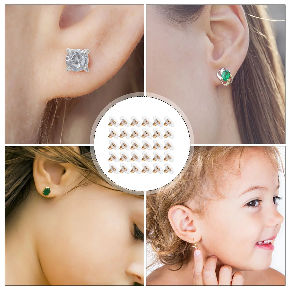 

200 Pcs Earring Accessories Hardware for Jewelry Making Backings Safety Backs Stopper