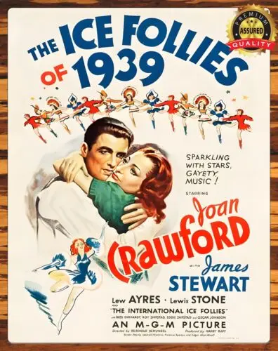 The Ice Follies of 1939 - Crawford, Stewart - Restored - Metal Sign