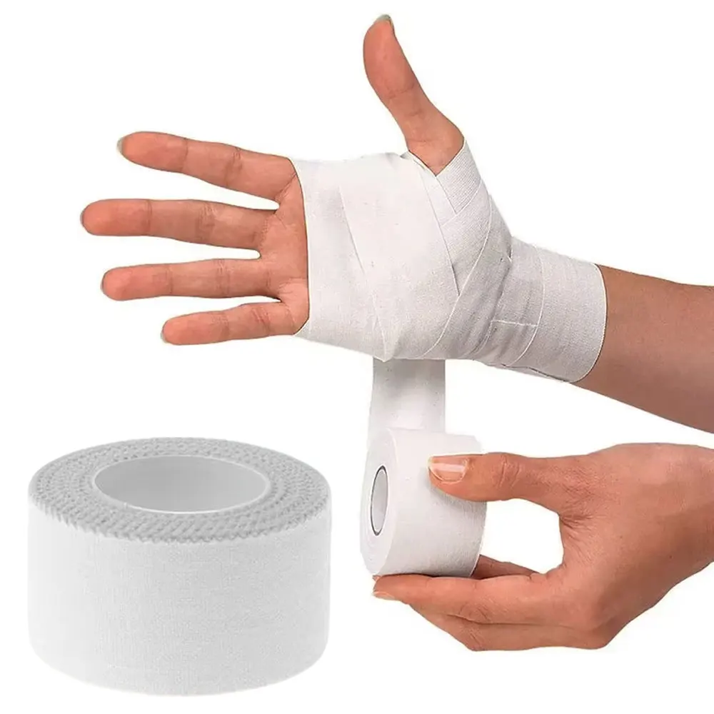 12.5/25mm/Roll Medical Waterproof Cotton Premium Adhesive Tape Sport Binding Physio Muscle Elastic Bandage Strain Injury Tape