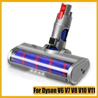 2025 Dyson V6/V7/V8/V10/V11  Floor Head - Anti-Tangle Soft Roller Brush with LED Light, Universal Fit for Hard Floor/Carpet