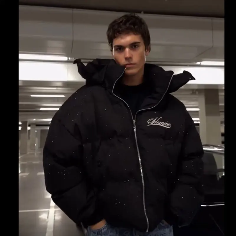 

2025 New Women's Winter Padded Coat Warm Thickened Zipper Jacket Stylish European American Fashion Wholesale Outerwear