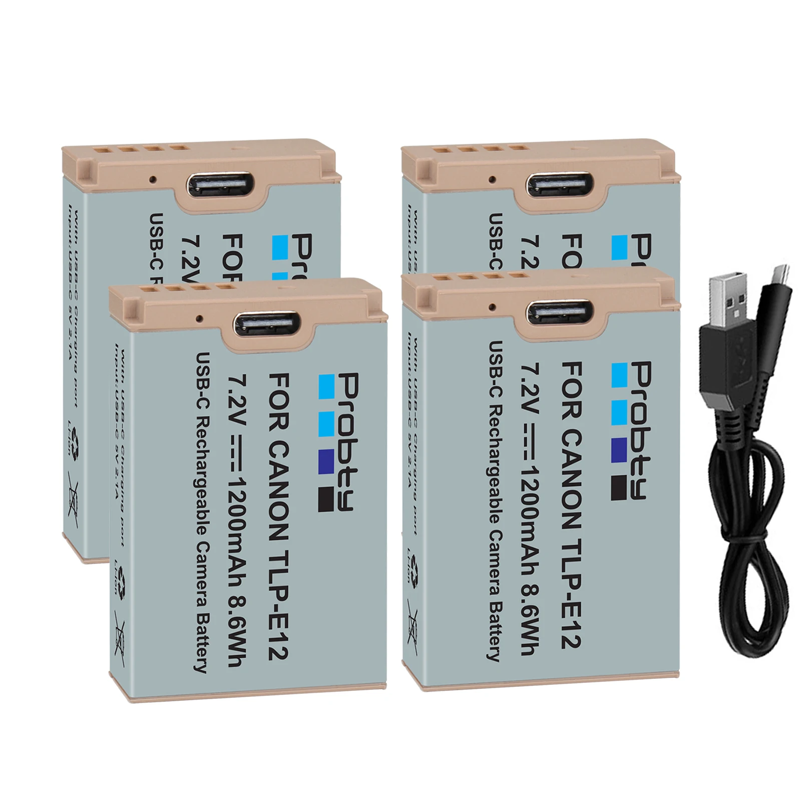 Kit 2 Batterie Canon LP-E12 1250mAh Con Doppio Caricabatterie – Per Canon EOS M, M50, 100D, Rebel SL1, KISS X7