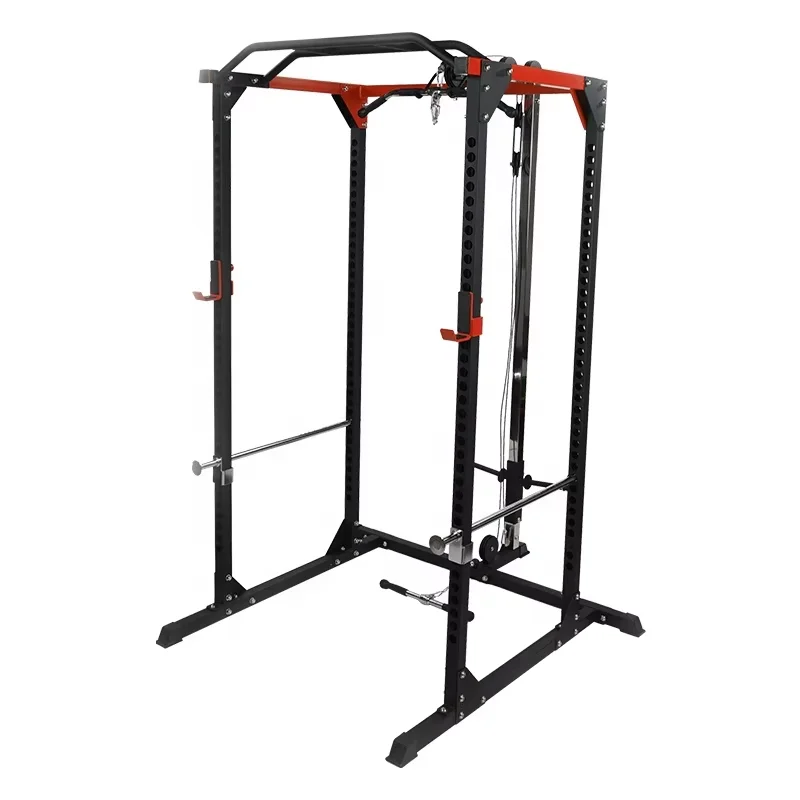 

Home Gym Manufacture Power Cage with J-hooks and Cable Crossover 1