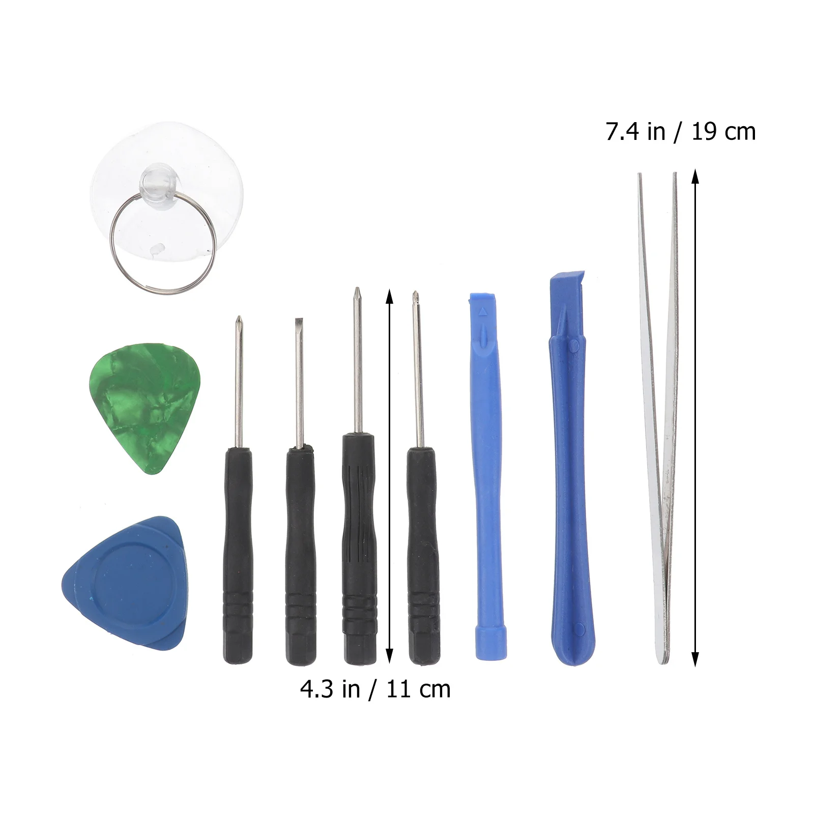 10Pcs Mobile Phone Repair Kit Professional Opening Tools Magnetic Screwdriver Pry Set for X 8 Plus 6S 5S 5C 4S 3