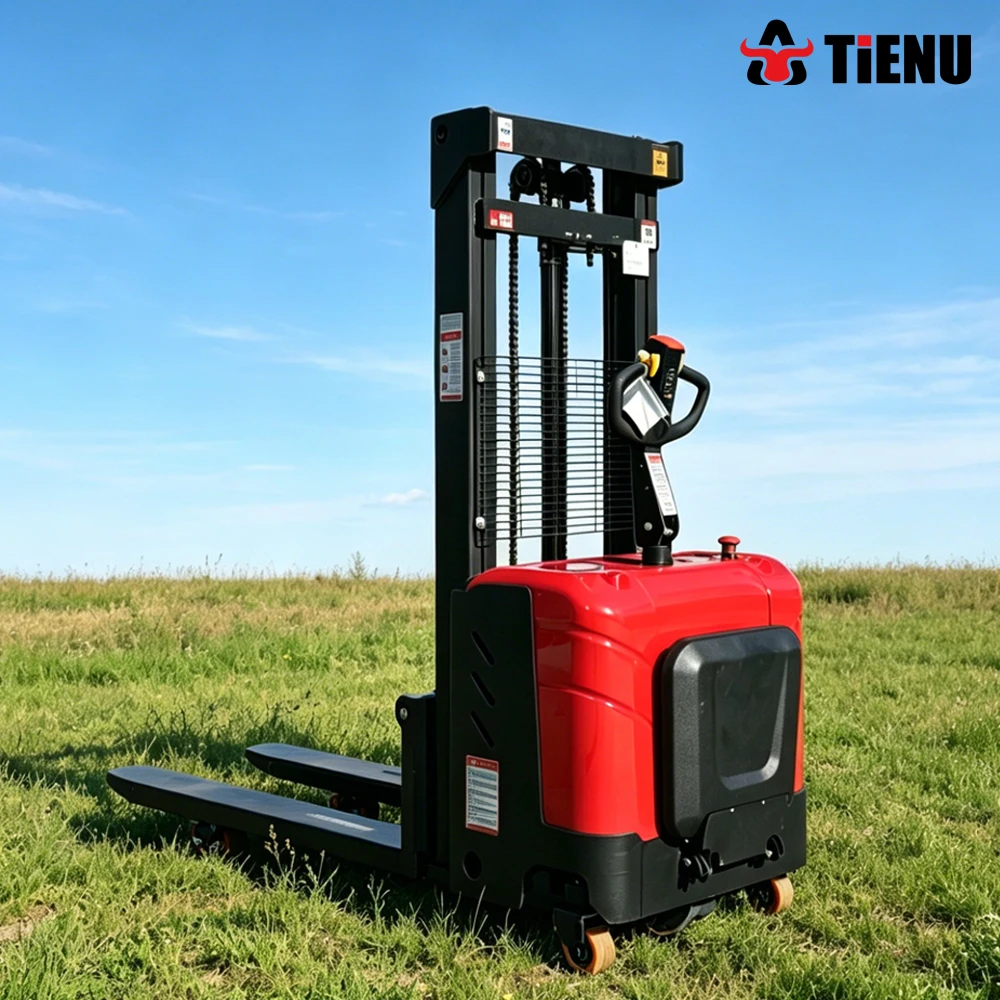 Customizable Best-Selling Portable Warehouse Stacker A Fully Electric Stacker with Effortless Ramp Climbing Capabilities