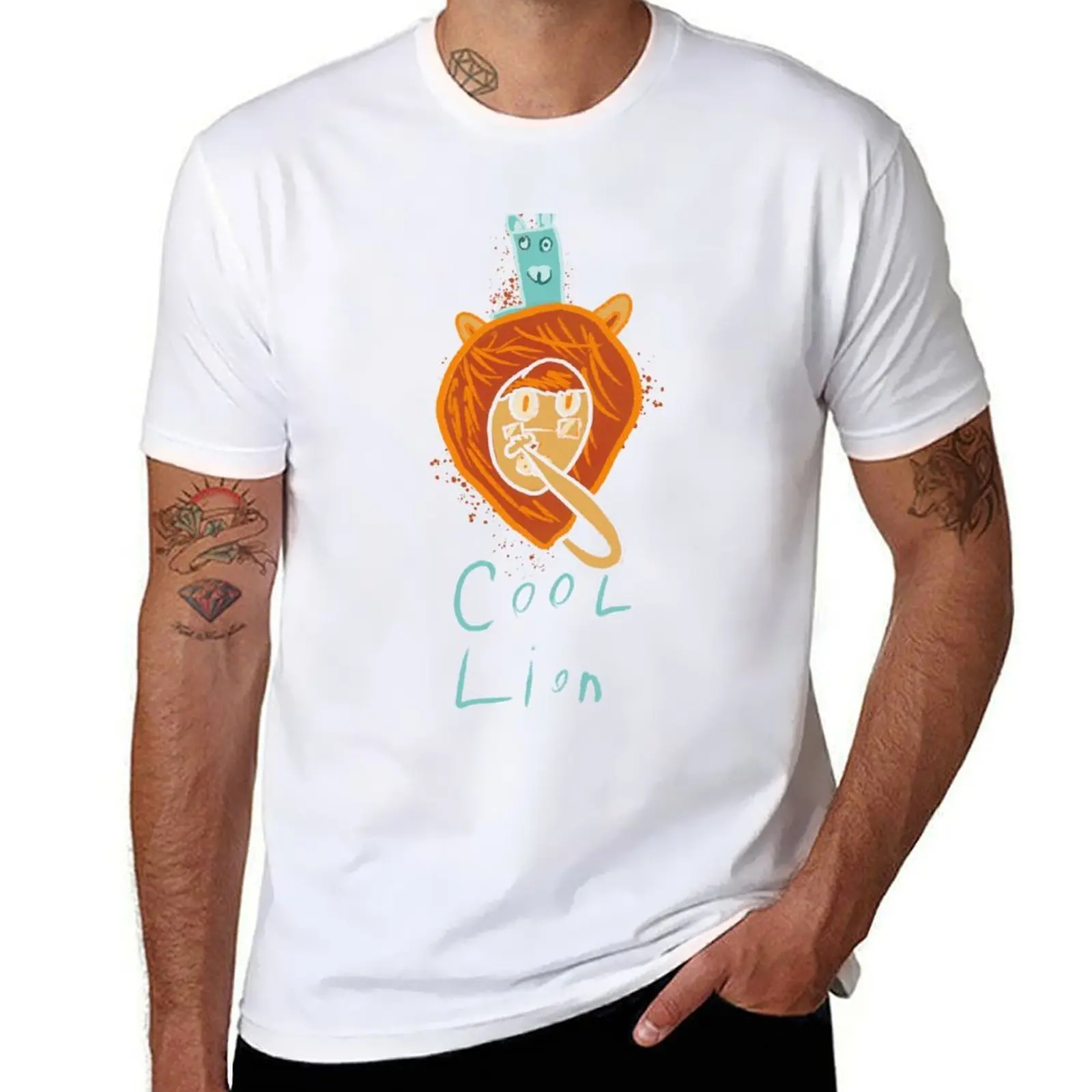 

Cool Lion T-Shirt t shirts cotton 100% t shirt man cotton T-Shirt