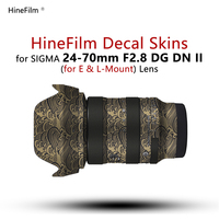 for Sigma 24 70 ART II Lens Sticker 24-70 F2.8 II FE & L Lens Wrap Cover for Sigma 24-70mmF2.8DG DN II Art Lens Skin 2470 II