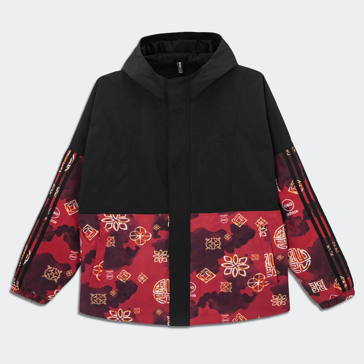 

Официальная мужская флисовая ветрозащитная куртка Adidas neoCNY с капюшоном HM9887