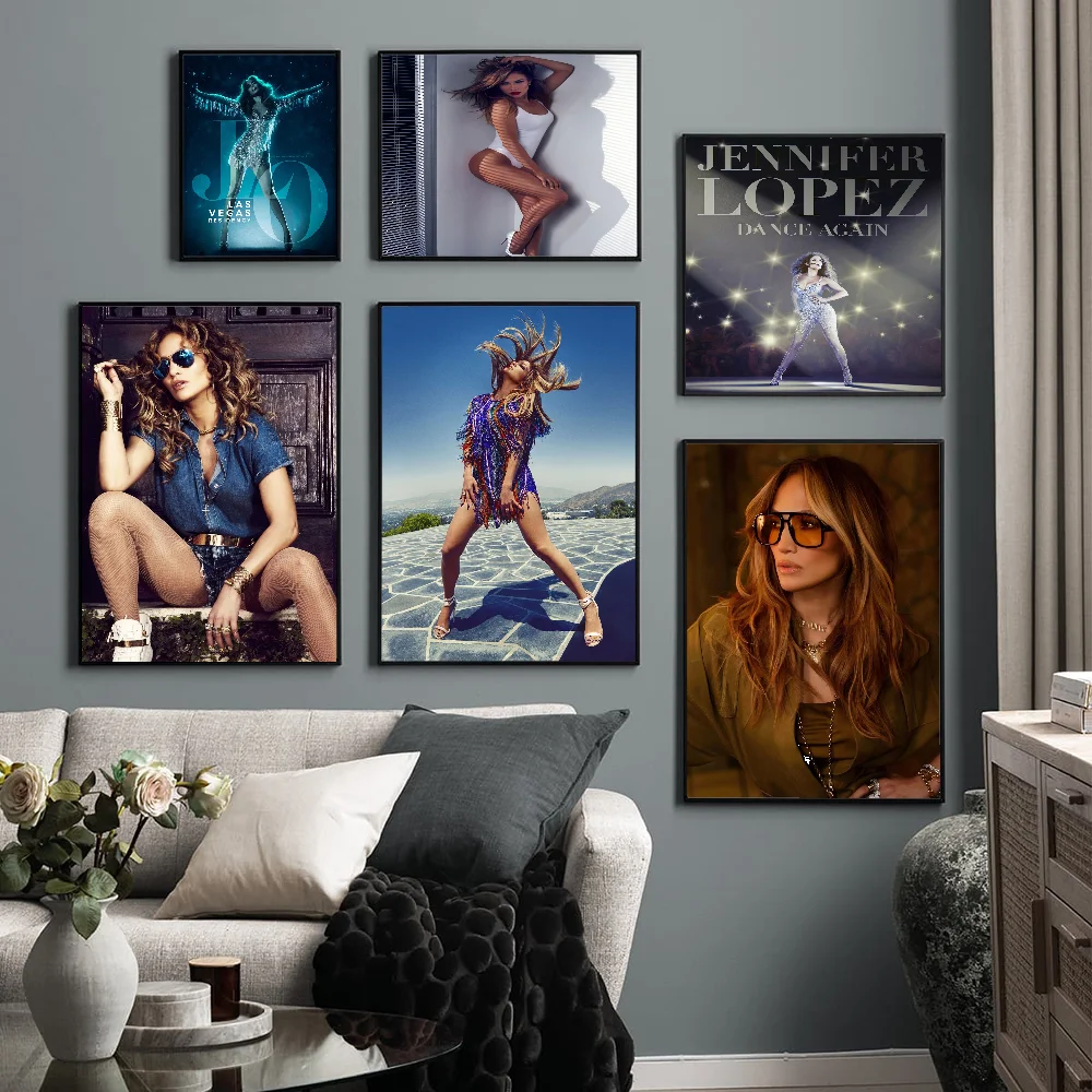 Jennifer Lopez Classic Vintage Posters Decoracion Painting Wall Art White Kraft Paper Kawaii Room Decor