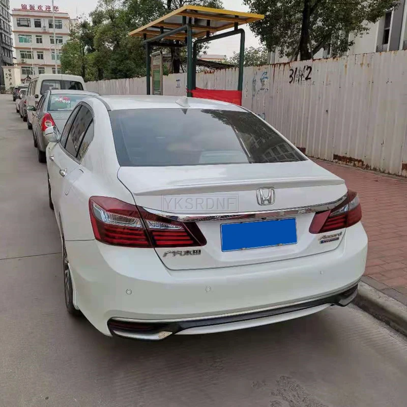 لهوندا 9th Gen 9.5 Gen Accord ABS تستعد رسمت مُفسدة من ألياف الكربون 2014 2015 2016 2017 الأمتعة الخلفية الجناح