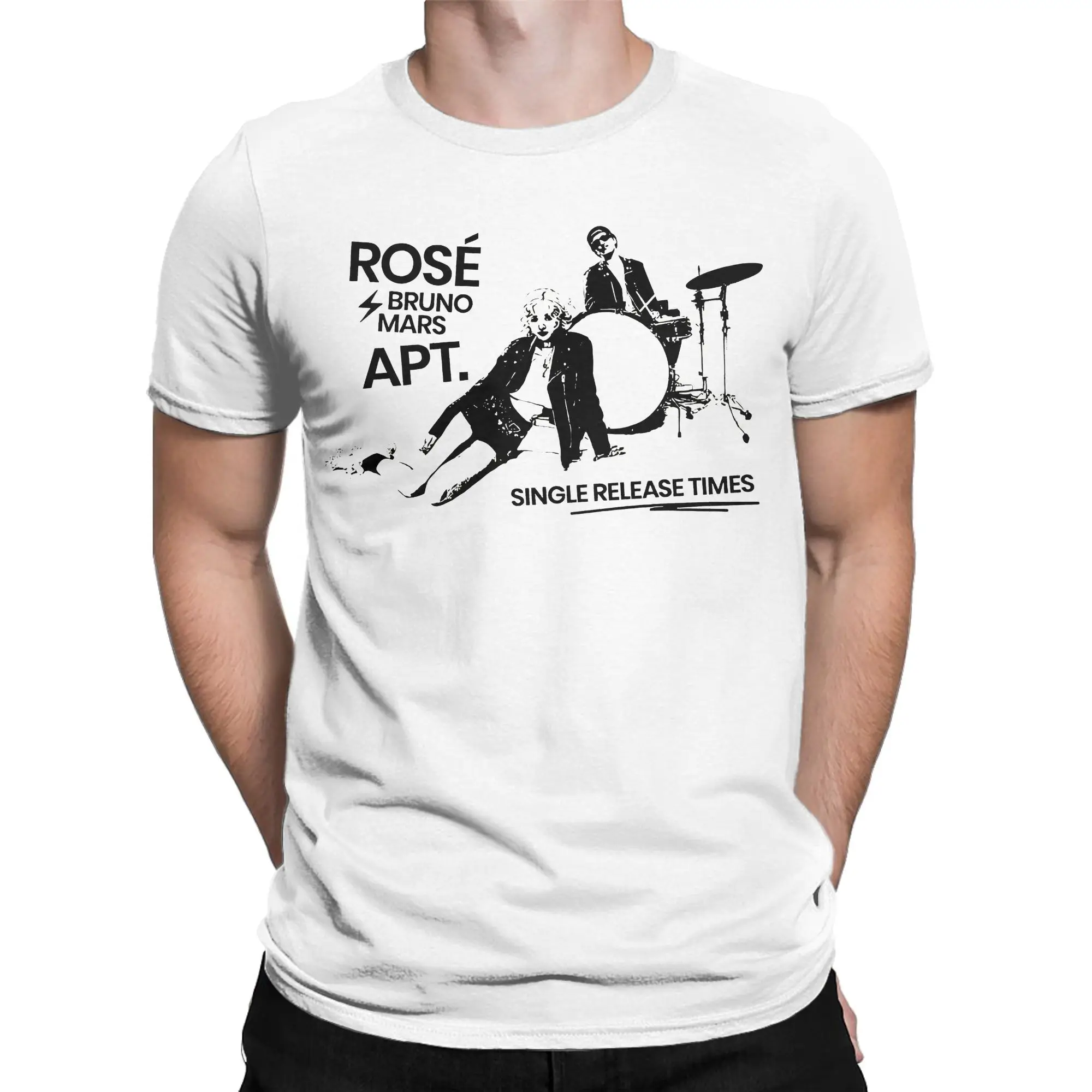 Rose Apt Tour Dates 2024 bruno mars Tee Shirt for Men Women Gift Idea T Shirts  100% Cotton Clothes