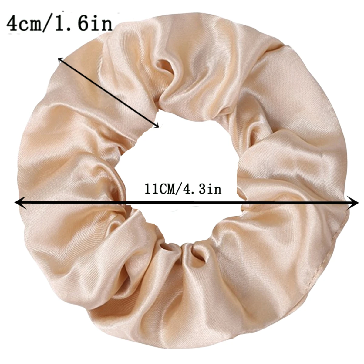 25/10/6/1pc Vintage Satin Scrunchies Girls Elastic Hair Bands Ponytail Holder Ties Rubber Bands Fashion Women Accessories Solid