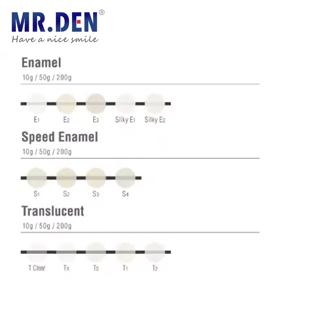 MR DEN Noritake EX-3 Speed Enamel Translucent Kuraray Metal Porcelain Powder Denture Laboratory Materials Made in Japan