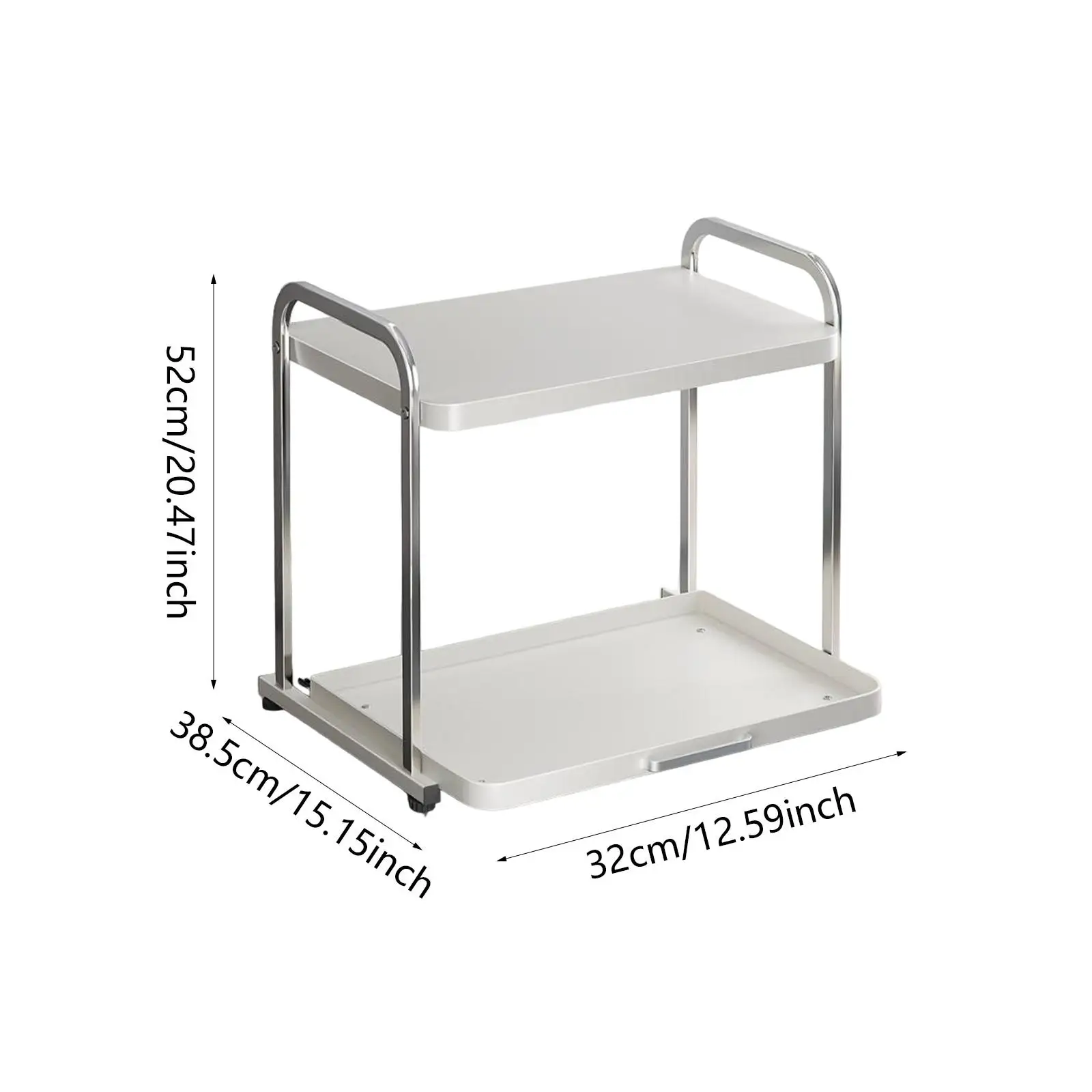 Microwave Rack Desktop Countertop Stable Multipurpose Counter Storage Shelf Thickened Microwave Shelf Cabinet Storage Shelf Rack