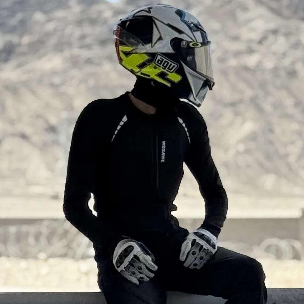WOSAWE Men Motorcycle Jacket Off-Road Soft Gear Summer Motocross Lightweight Breathable Shirts Outdoor Sports Rider Wear