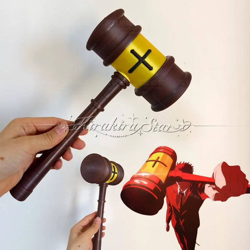 Accesorio de Cosplay de Jujutsu Kaisen: Martillo del Juez de Hiromi Higuruma, Herramienta Maldita, Martillo de Hiromi Higuruma, Accesorio para Halloween y Carnaval