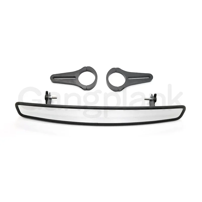 Espejo retrovisor ajustable para coche, Retrovisor lateral auxiliar de marcha atrás para Kawasaki, ATV/UTV, todoterreno, lente gran angular Interior