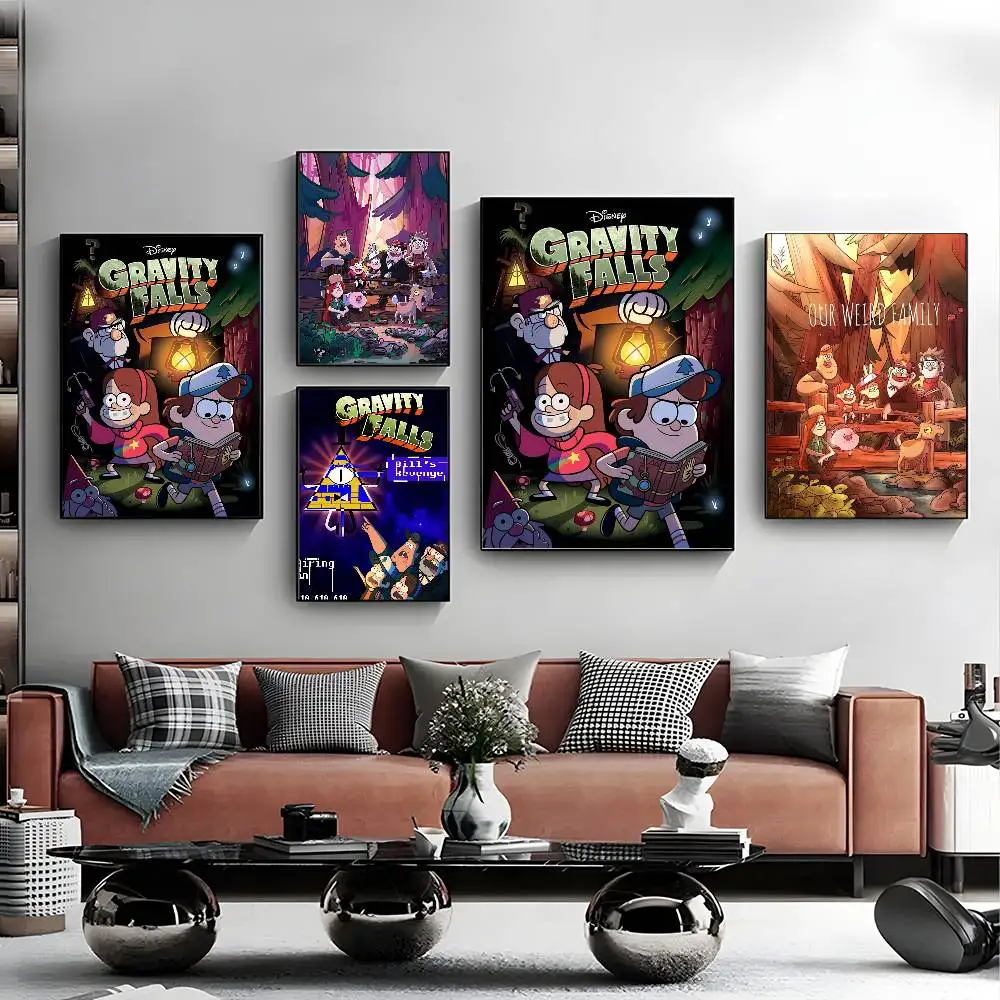 ملصق أنيمي الجاذبية عالي الدقة على الحائط اللاصق المقاوم للماء وغرفة المعيشة المنزلية وغرفة النوم والديكور الجمالي #2