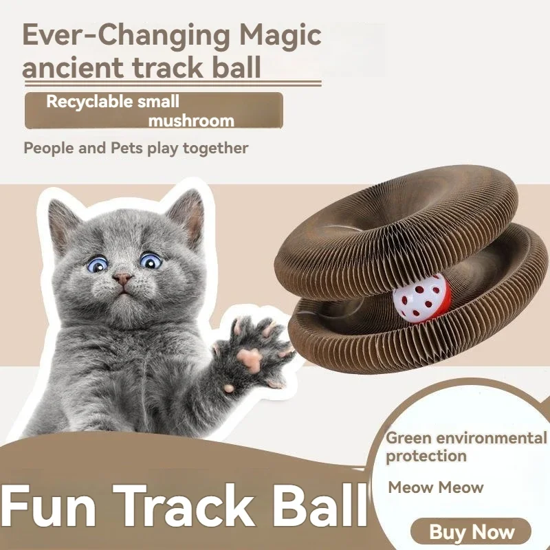 

Magical Organ Cat Scratching Board, Wear-resistant Indoor Interactive Pet Toys