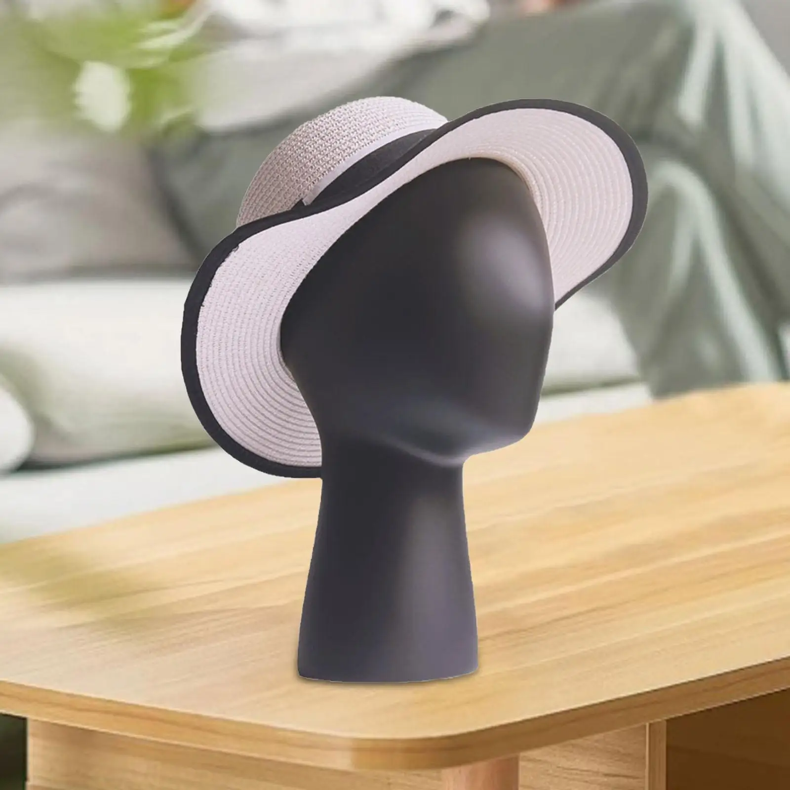 Mannequin Head Model Hats Stand Hat Display Holder Caps Storage Rack for Jewelry Styling Drying Home Salon and Travel Headset