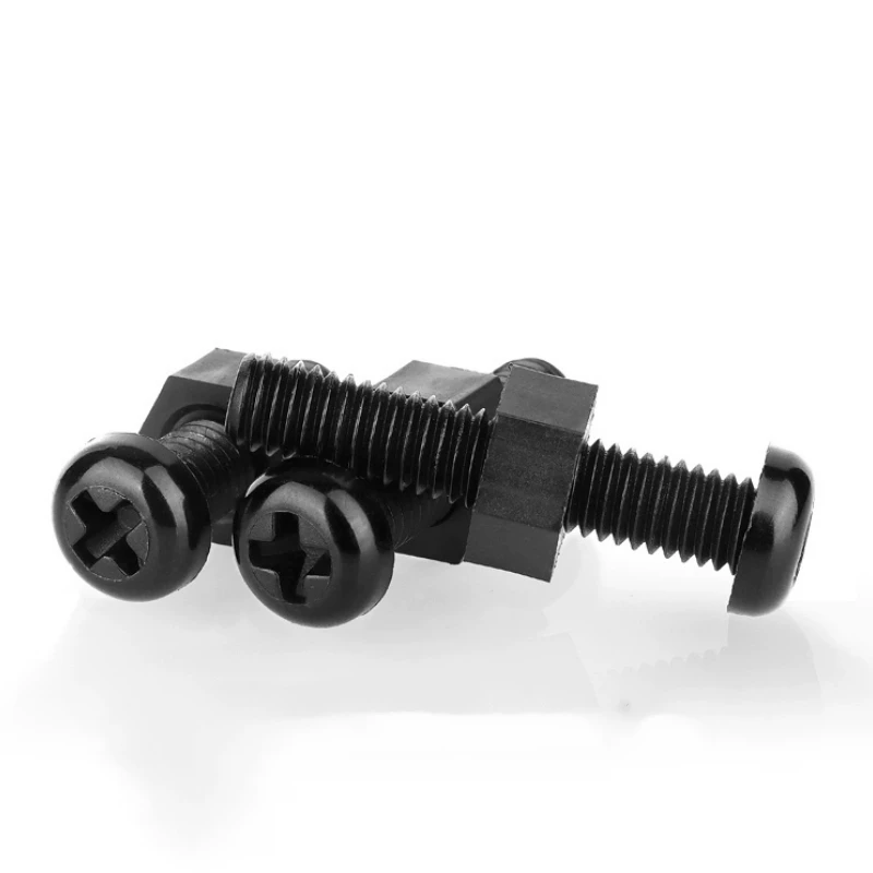 

M2 M2.5 M3 M4 M5 M6 M8 Black Nylon Screw Nut Combination Round Head Cross Bolt Plastic Insulation Screw