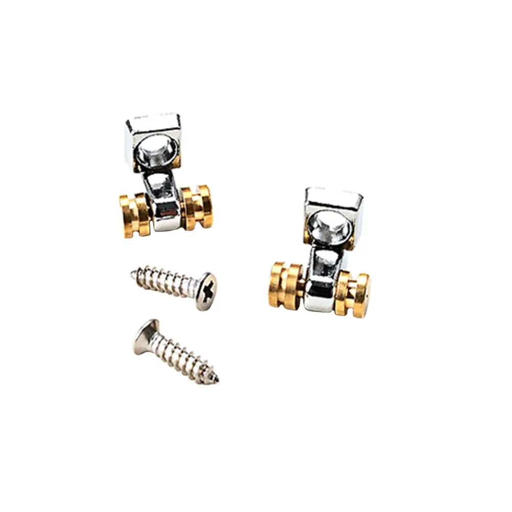 

2pcs Roller Style Guitar String Retainers Metal Electric Guitar Parts String Guides For Bass Acoustic Ukulele Accessories