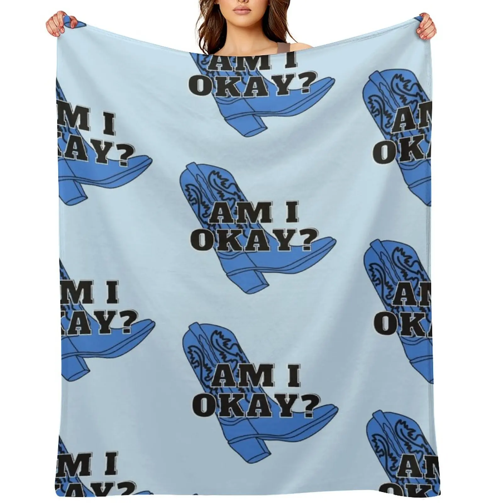 

Megan Moroney- Am I Okay Throw Blanket Sofa Throw Soft Plaid Custom manga Blankets