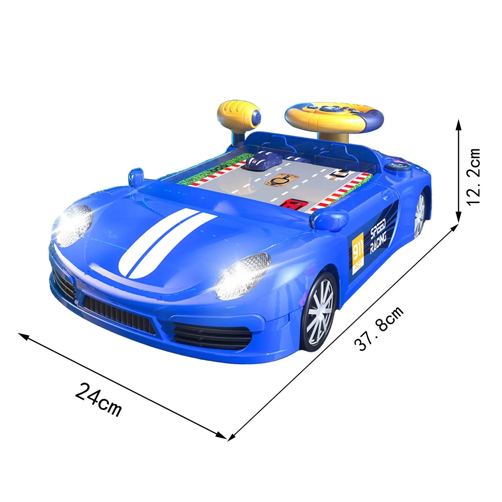 Electric Simulation Steering Wheel Toy Featival Present Early Learning Toy Practical for Girls Boys Kids Teens Age 3+ Year Old