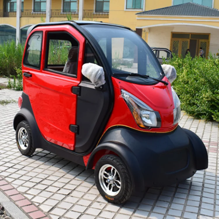 New design 100% pure electric mini car  two seaters four wheel electric small car for sale