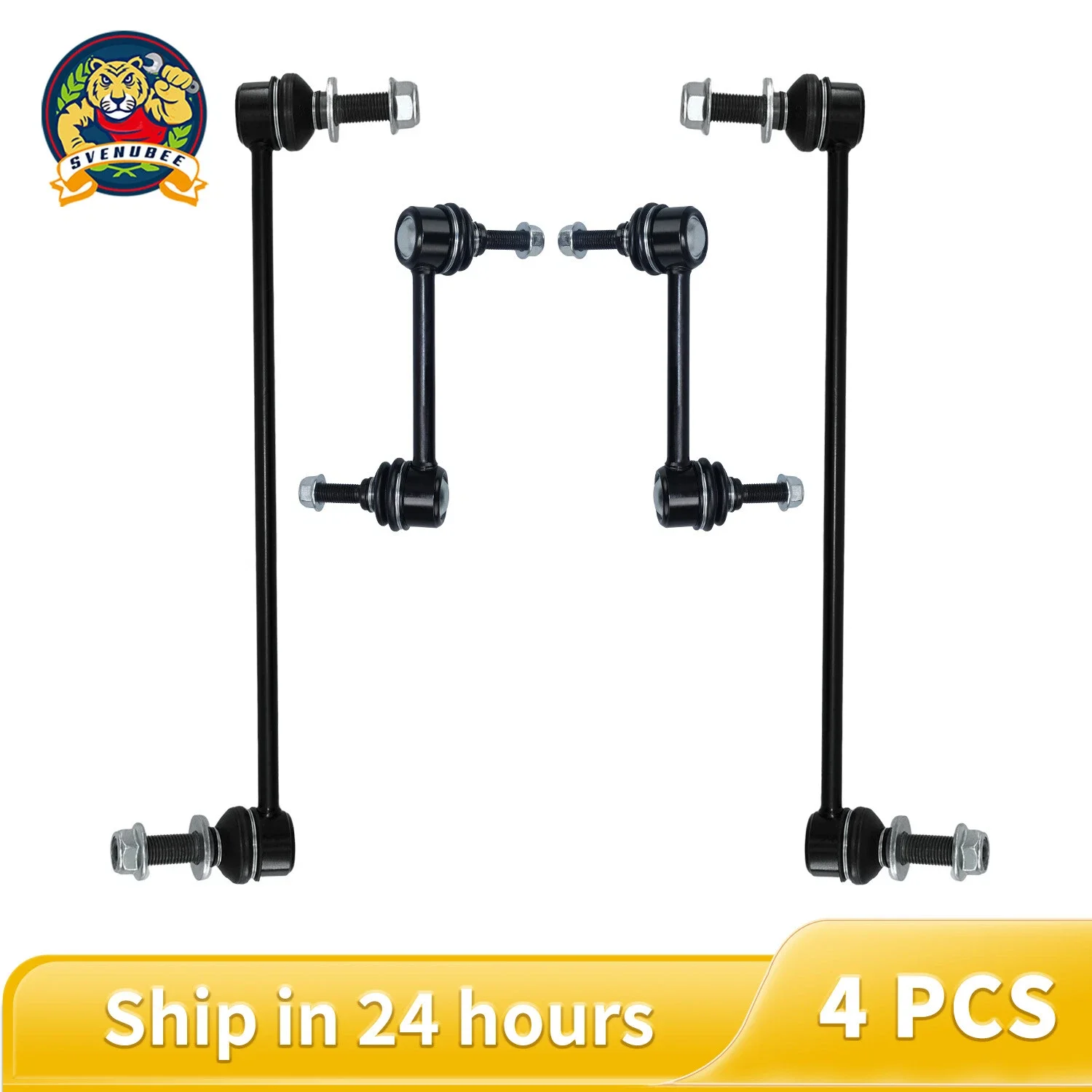 Svenubee 4Pcs Front & Rear Sway Bar End Link Kit for Ford Explorer 2011-2018 K750616 K750617 K750393 K750394