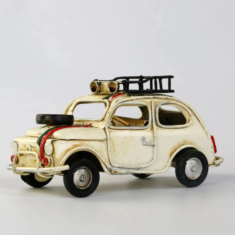 Vintage 1:18 die-cast metal car handmade iron craft children's home office decoration perfect boy gift