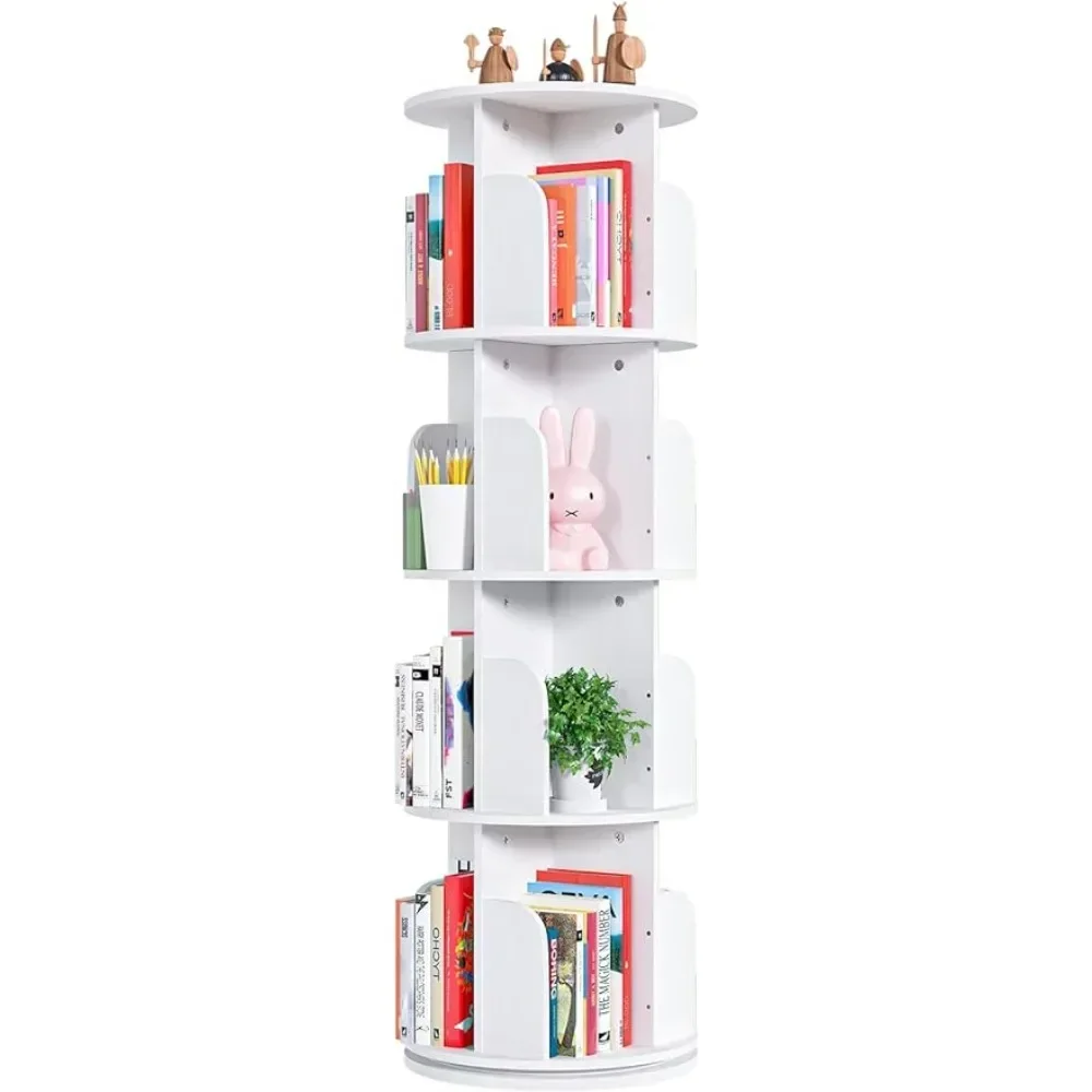 

Rotating Children Bookcase Display Bookshelf Organizer Floor Standing Book Shelf Dollhouse Bookcase