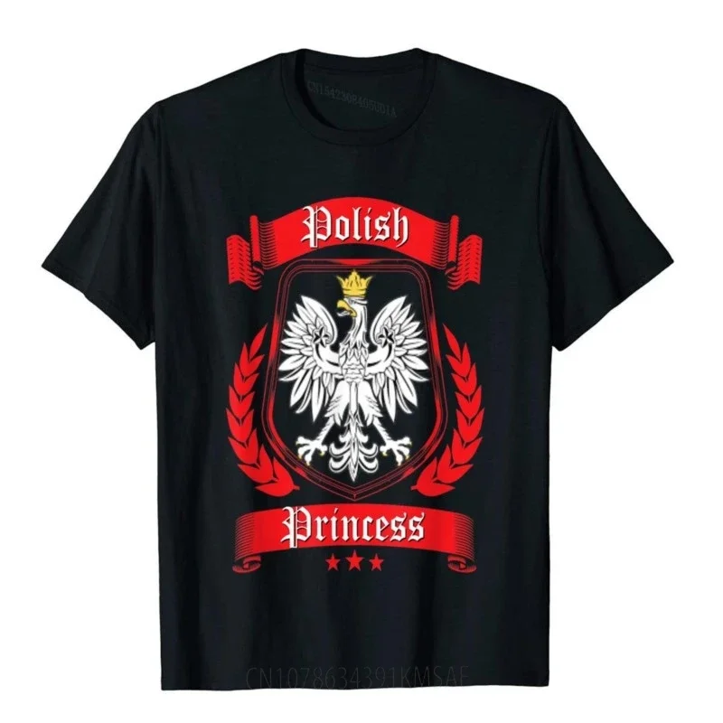 Polish Princess Shirt Dyngus Day Poland Eagle Daughter T-Shirt Holiday Tops Shirt For Men Wholesale Cotton Top T-Shirts Street