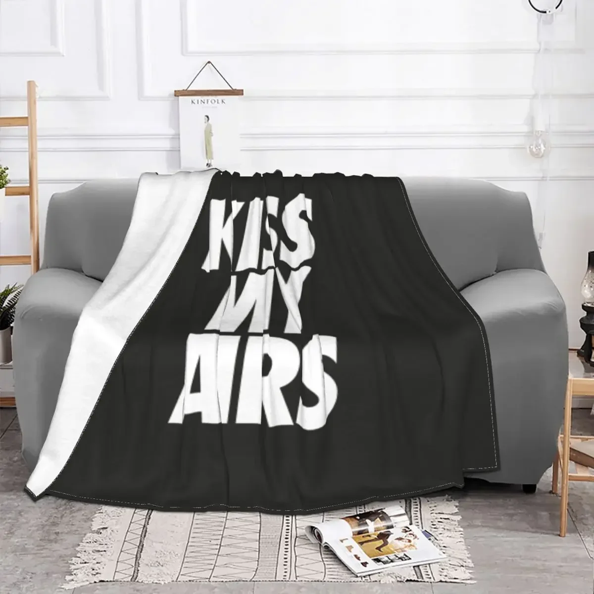 

Kiss My Airs Baby Blanket Sofa Cover Fleece Autumn/Winter Vintage Art Gift Portable Thin Blankets for Bedding Car Quilt Throw