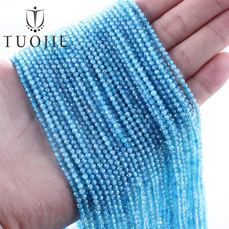 

3mm AAA Sea Blue Zircon Beads Loose Faceted Cubic Zirconia Stone Beads for Bracelet Making DIY Jewelry Accessories 10 strands