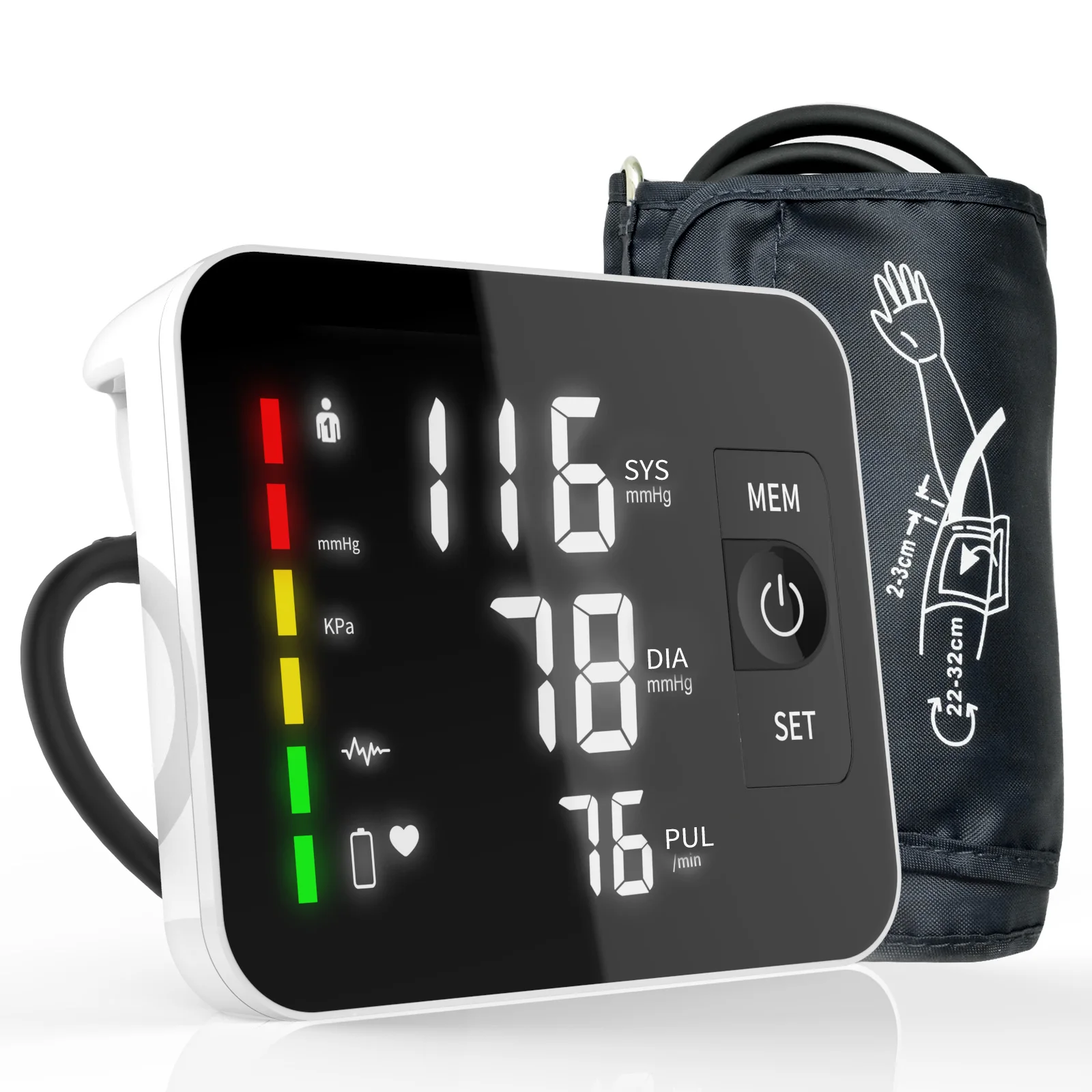 

Automatic Arm Blood Pressure Monitor Led Display Rechargeable Lithium Battery , 2*120 Data Storage Blood Pressure Monitor