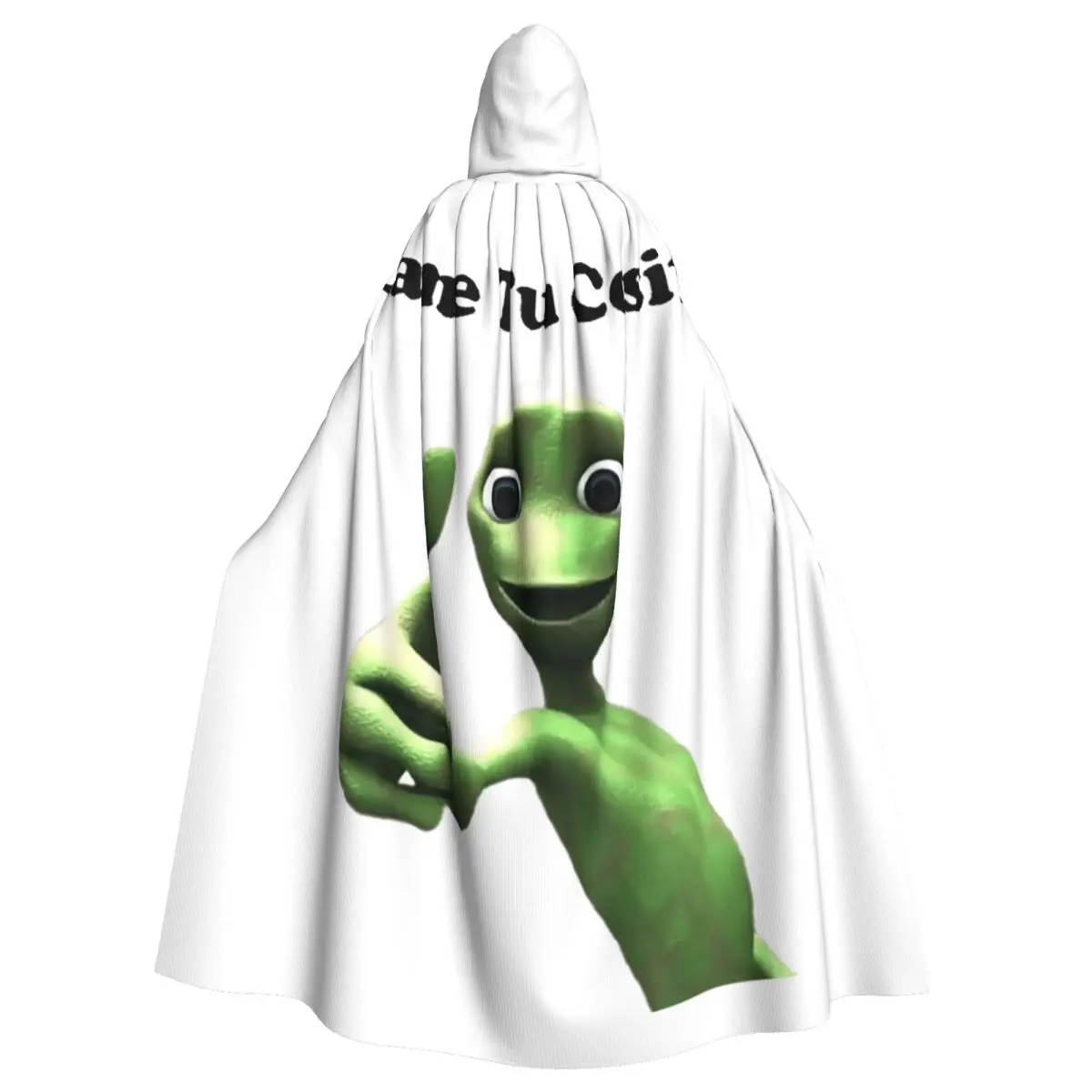 Dame Tu Cosita Capa larga con capucha Disfraz medieval de bruja Capa de cosplay Abrigo de Halloween Adulto Unisex