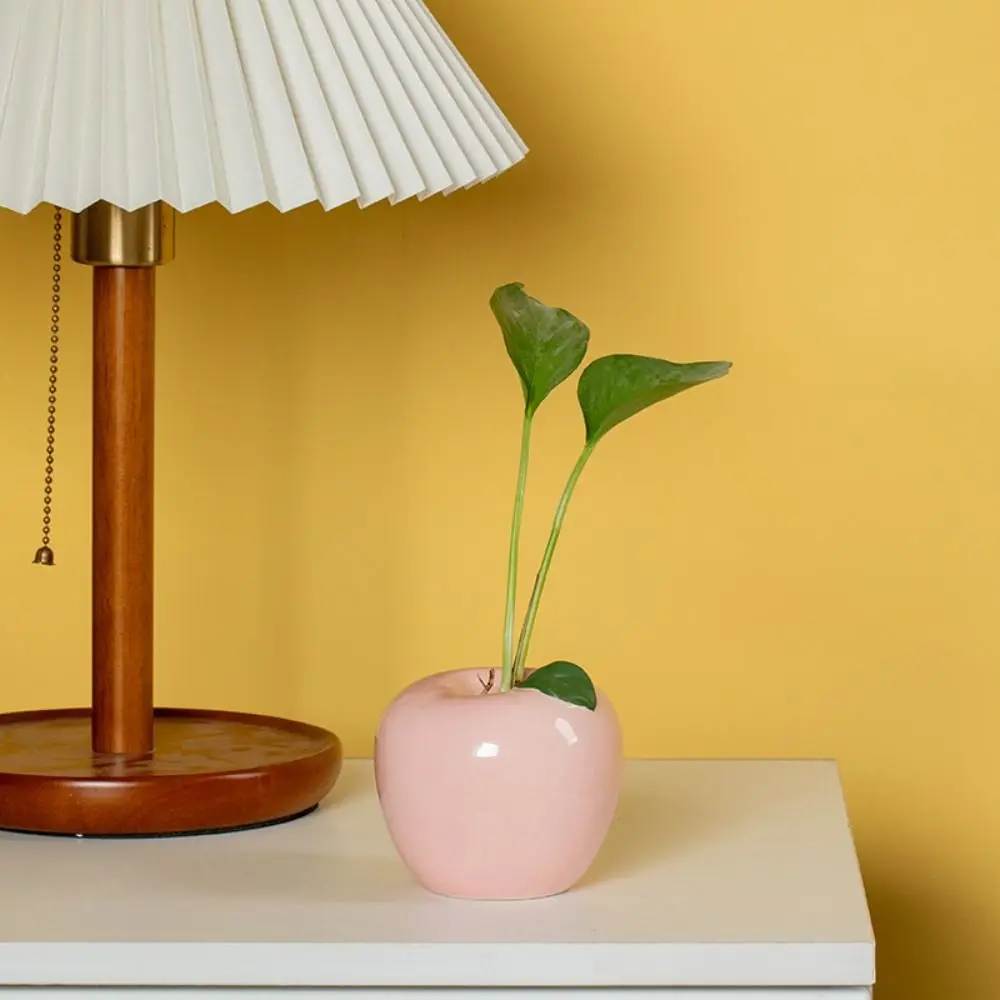 

Desktop Ornament Ceramic Small Vase Creative Handicraft Hydroponic Flower Holder Cute Simulated Flower Pot Bedroom
