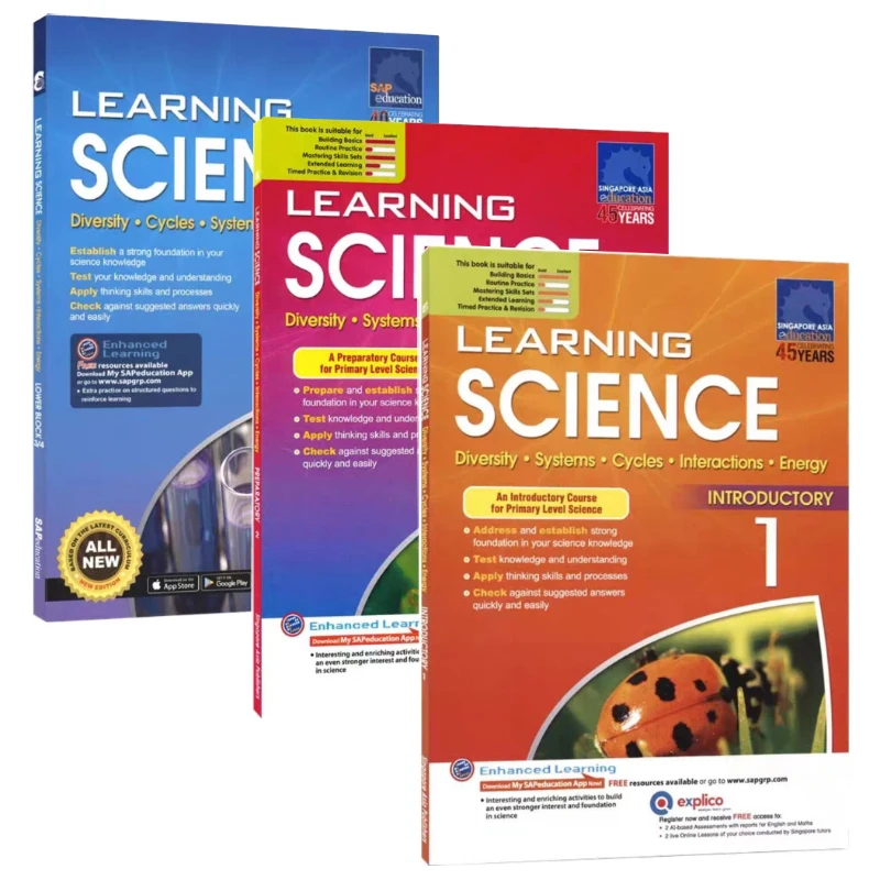 

SAP Learning Science Primary School 1-4 Grade Science Subject Basic Edition Singapore Science Teaching Supplementary Textbook
