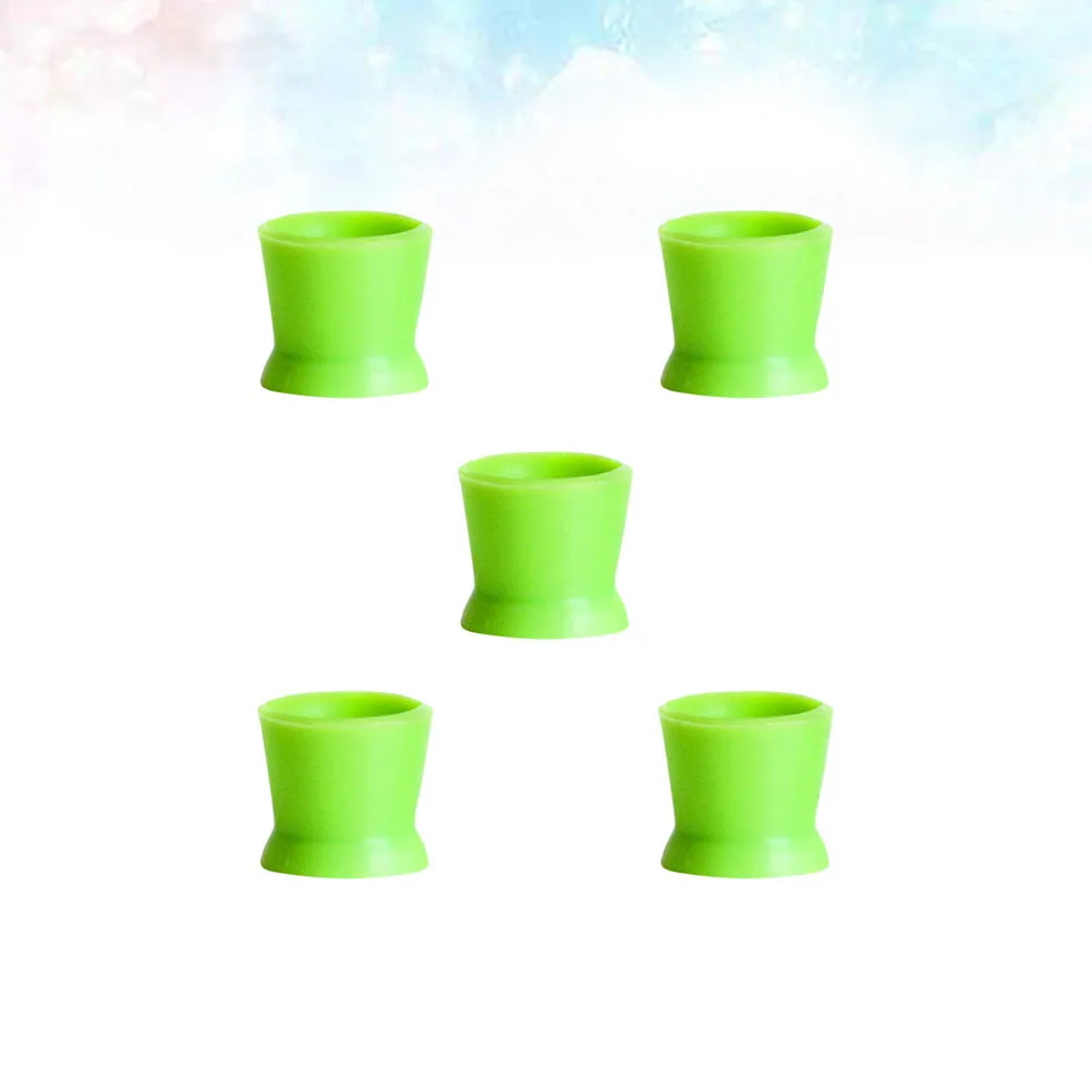 

300pc Disposable Color Silicone Cups 400°C Heat Resistant Approved Food Grade Attachable Tattoo Accessories Green