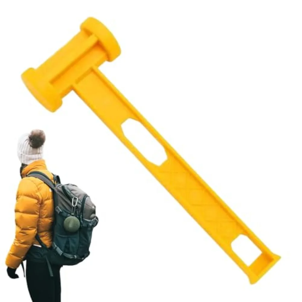 

Multi Use Camping Hammer for Tent Pegs Ground Spikes and Guy Rope Installation with Lightweight PE Construction