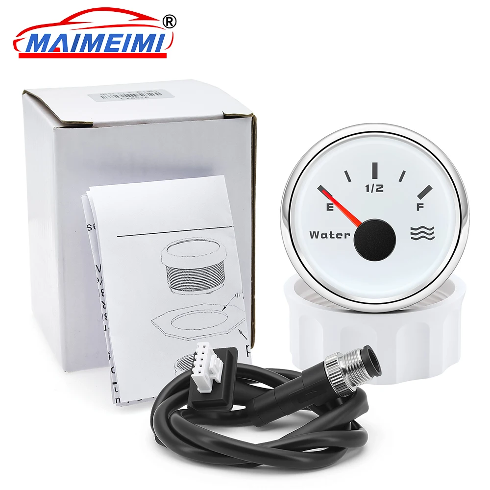 

Red backlight 52MM Water Level Gauge Waterproof NMEA2000 Compatible Pointer Gauge with M12 Plug for Boats Yachts