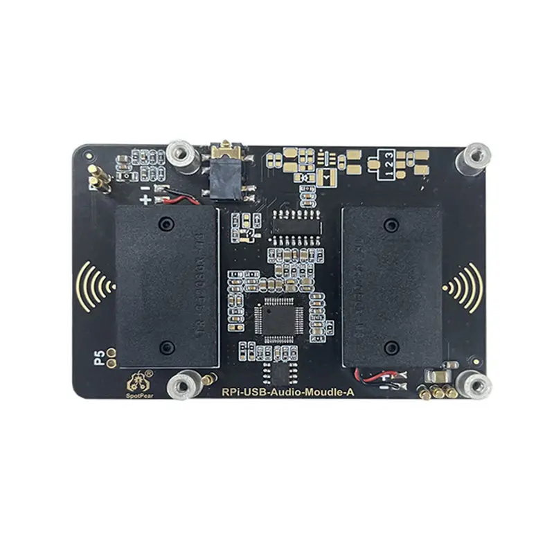 5 USB Audio Driver Free Sound Card Expansion Board Onboard Headphone Port Speaker Suitable for 4B