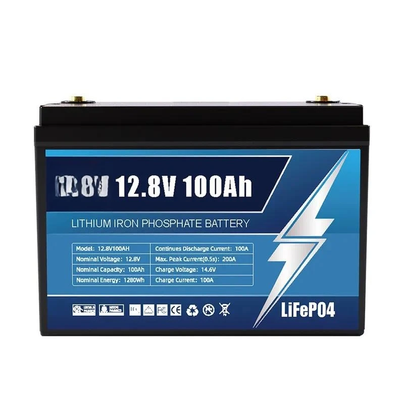for 12V 100Ah Lithium Battery RV Yacht Solar Off Grid Energy Storage Customized Wholesale Lead Acid Replacement