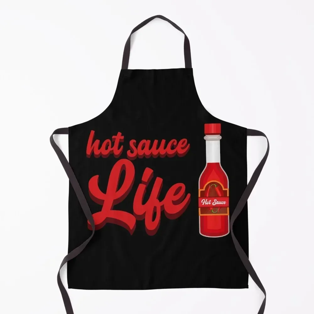 

Hot sauce Life Apron Chef Accessories Kitchen For Man Things For Home And Kitchen For Women Kitchen Apron