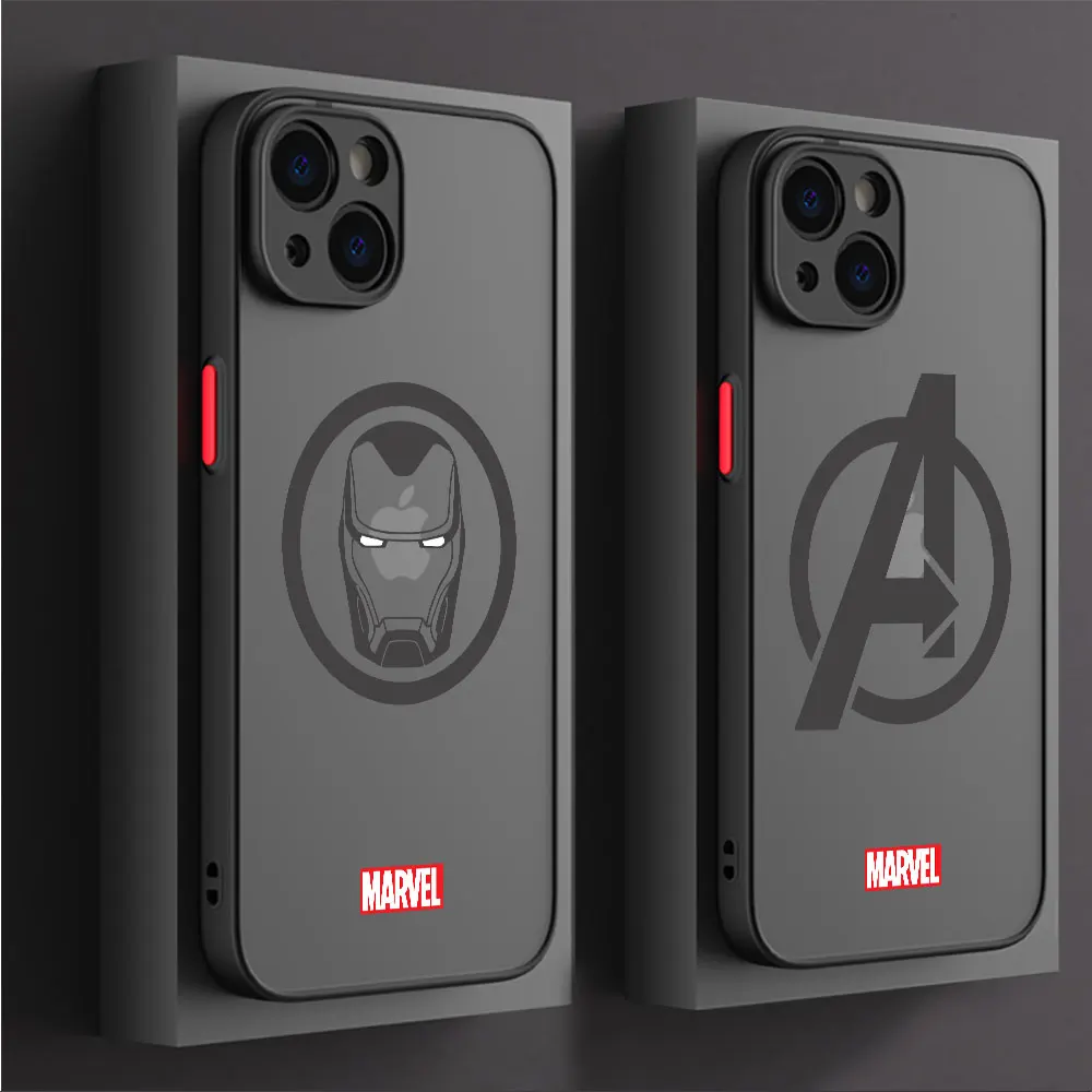 Etui na telefon Marvel Avengers Hero Logo do Samsung Galaxy A73 A23 A53 A33 A14 A24 A13 A72 A22 A52 5G A32 A54 A34 Soft Cover