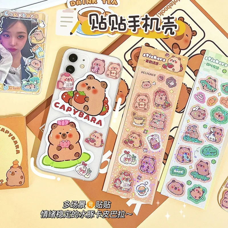 Journamm Cute DIY Stickers for Phone Decor Scrapbooking Kawaii Stationery Collage Junk Journal Twinkle Stickers