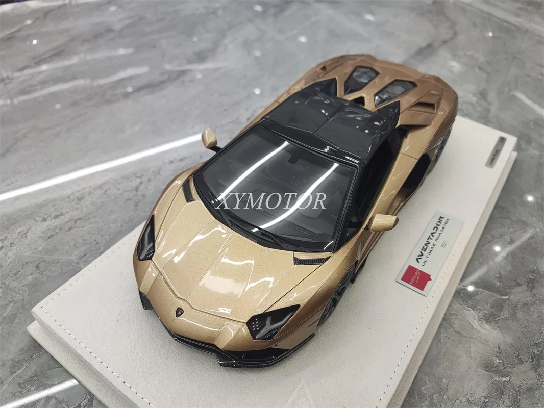 Makeup 1/18 For Lamborghini Aventador LP780-4 UItimae Resin Diecast Model Car Blue/White/Gold/Red/Gray Gifts Display Collection